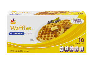 Ahold Waffles Blueberry - 10 CT