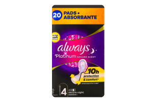 Прокладки гігієнічні ароматизовані Безпечна ніч Platinum Always 20шт