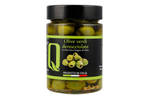 Оливки Quattrociocchi зелені солодк зі спеціям б/к