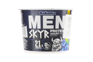 Йогурт Bakoma MEN SKYR протеїн смак ягід 2%