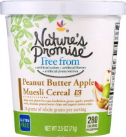 Nature's Promise Muesli Cereal Peanut Butter Apple