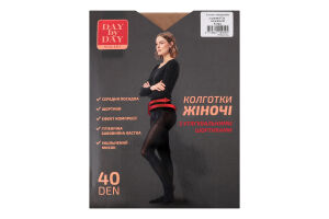 Колготи з утягувальними шортиками бежеві 40ден р.5 Day by Day