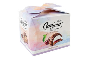 Десерт Classic&Blueberry and mascarpone&Strawberry and cream&Сherry Колекція смаків Bonjour к/у 0.232кг
