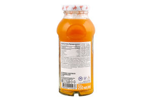 Сік апельсиновий без цукру 250мл скло Yan