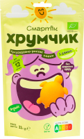 Снеки кукурудзяно-рисові з динею Хрумчик Смартік д/п 22г