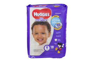 Huggies Little Movers Diapers Size 6 - 18 CT