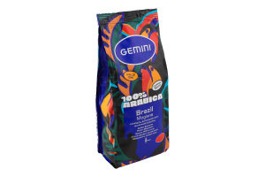Кофе натуральный жареный в зернах Mogiana Brazil Gemini в/с м/у 250г