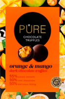 ЦукеркиPureChocolateТрюф чор шок з крем апел-манг