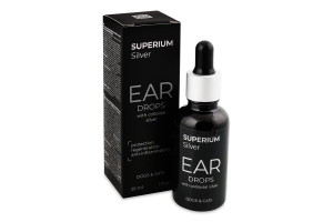 Краплі вушні д/котів та собак Silver з колоїдним сріблом 30мл Superium