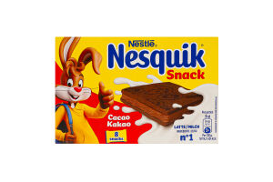 Пирожное бисквитное с молочной начинкой Nesquik к/у 8х26г