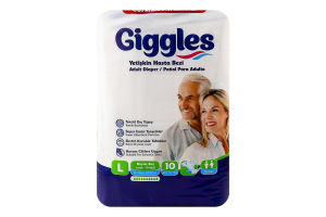 Підгузники д/дорослих лардж 100-150см 10шт Гіглс