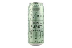 Пиво Burgfurst Lager 0,5л з/б 4,3% И199 (Німеччина)