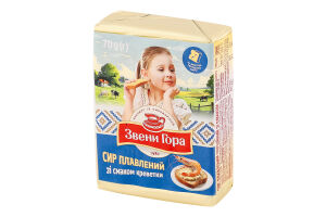Сир плавлений 36% порційний зі смаком креветки Звени Гора м/у 70г