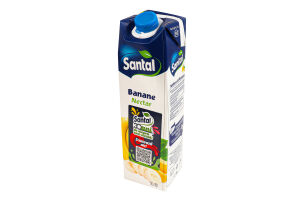 Нектар пастеризований банановий Santal т/п 1л