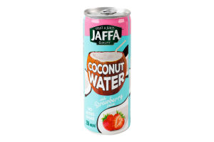 Вода кокосовая стерилизованная с соком клубники Jaffa ж/б 250мл