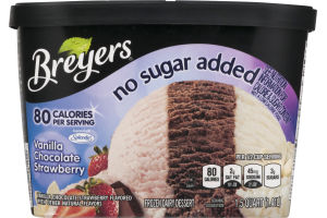 Breyers No Sugar Added Vanilla Chocolate Strawberry