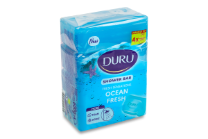 Мило косметичне для душу Свіжість океану Fresh sensations Duru 4х150г