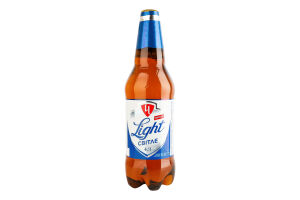 Пиво 0.9л 4.3% светлое пастеризованное Light Чернігівське п/бут