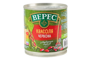 Фасоль красная стерилизованная Нежная Верес ж/б 200г