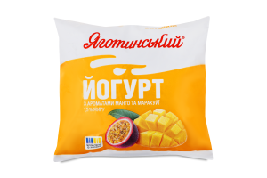 Йогурт 1.5% питний з ароматами манго та маракуї Яготинський м/у 400г