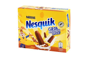 Мороженое покрытое шоколадной глазурью со вкусом ванили на палочке Nesquik к/у 9х36г