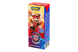 Сок восстановленный неосветленный пастеризованный Мультифрукт Paw Patrol Play т/п 200мл