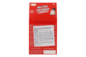 Фігурка з молочного шоколаду Melting Snowman наповнений міні зефірками 75г Only