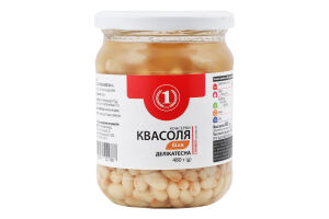 Квасоля делікатесна біла 480г скло ТМ "1"