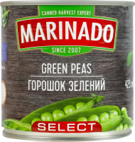 Горошек зеленый стерилизованные Select Marinado ж/б 420г