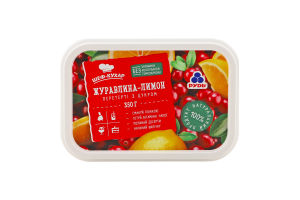 Журавлина-лимон заморожені перетерті з цукром Шеф-кухар Рудь п/у 350г