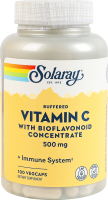 Добавка диетическая капсулы 500мг Buffered vitamin C with bioflavonoid concentrate Solaray 100шт
