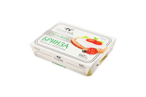 Сир 60% м'який Бринза вершкова слабосолона Good Milk к/у 170г