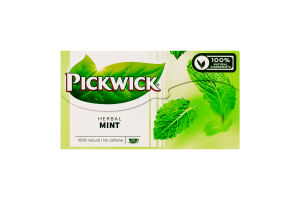 Чай мятный натуральный Herbal Pickwick к/у 20х1.5г