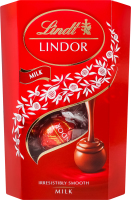 Конфеты из молочного шоколада с начинкой Lindor Lindt к/у 137г