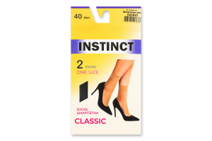 Носки женские Instinct Classic 40den 23-25 nero 2пары
