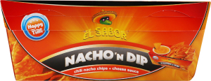 Чипсы с ароматом чили + сырный соус Nacho'n Dip El Sabor к/у 175г