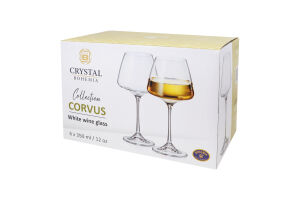 Келих д/вина Corvus 350мл 6шт Bohemia