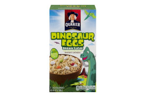 Quaker Dinosaur Eggs Brown Sugar Instant Oatmeal - 8 PK