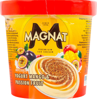 Морозиво зі смаком йогурту Манго-маракуя Magnat ст 350г
