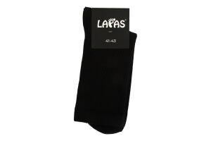Носки мужские высокие Lapas №1P-230-BLK 41-43 черный