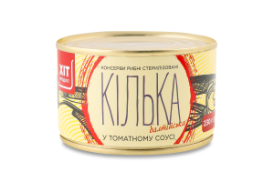Килька балтийская неразобранная обжаренная в томатном соусе Хіт продукт ж/б 230г