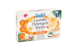 Листы стирального порошка универсальные Тропический Swirl 20шт
