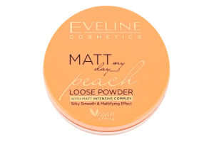 Пудра розгладжуюче-матуюча розсипна Матт Май Дей персик 6г Евелін