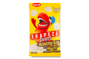 Міні-галети рисові зі смаком банану Sweets Monster Rice Trapeza м/у 40г