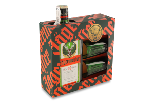 Набір Лікер 0.7л 35% + 2 шоти 40мл Jagermeister к/у 3шт