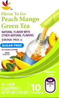 Ahold Flavor To Go Peach Mango Tea Drink Mix Packets - 10 CT
