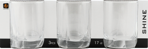 Набір склянок 170мл №94706-SL3B10 Shine Uniglass 3шт