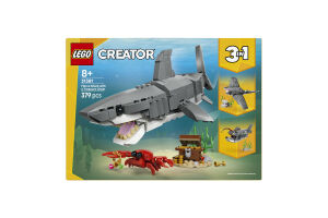 Конструктор для детей от 8лет 3в1 №31381 Fierce shark with treasure chest Creator Lego 379эл