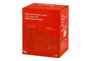 Набір Глечик 1,6л+стакан скло 6шт