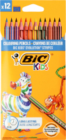 Карандаши цветные без содержания дерева Evolution Stripes Kids BiC 12шт